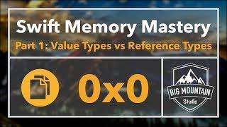 Memory 1 - Value Types vs Reference Types (iOS, Xcode 9, Swift 4)