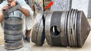 How We Restored a Large Broken Piston | Full Restoration Recipe in This Video /