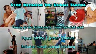 Vlog Kegiatan IRT 2 Anak || Mengurus Anak-Anak || Lanjut Beberes Rumah Sampai Kinclong @BundaKey_Fa