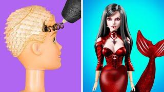 Mermaid vs Vampire | Fantastic Doll Makeover! From Nerd To Popular With Hacks From Tiktok by TeenVee