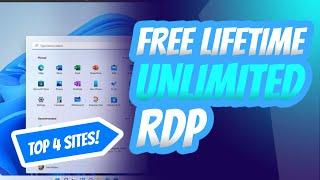 Top 4 sites to Get free Unlimited lifetime rdp | gaming Servers | windows 11 rdp |  Macos rdp free