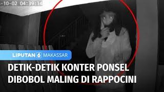 Aksi Maling Membobol Konter Ponsel Terekam CCTV | Liputan 6 Makassar