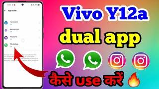 Vivo Y12a Clone App | How To Use Double WhatsApp in Vivo Y12a #vivoy12acloneapp