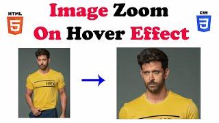 Image Zoom on Hover Effect using HTML & CSS