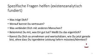 Sinnfindung als persönlichen Lebensweg -Existenzanalytische Perspektiven