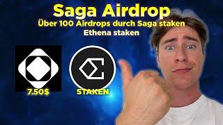 Saga Airdrop Strategie!  Über 100 Airdrops durch Saga? + Ethena Staken 