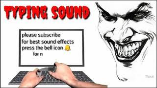 Typing sound effect