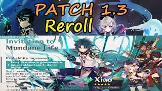 Genshin Impact Patch 1.3 Reroll | No Commentary | No Cutscenes