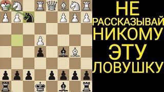 ЭТА ЛОВУШКА РАЗНОСИТ ЛЮБОГО СОПЕРНИКА В ЛЮБОЙ ПАРТИИ. Шахматы ловушки