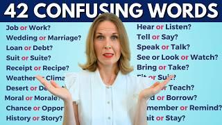 42 Confusing English Words in 45 Minutes | English Vocabulary