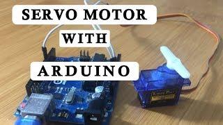 Servo motor control with Arduino