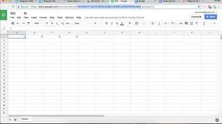 Telegram Bot Tutorial - 4 - Update Your Spreadsheet