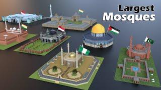 Largest Mosques size comparison in the world 2024 |