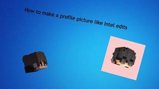 How to make a profile picture like Intel edits