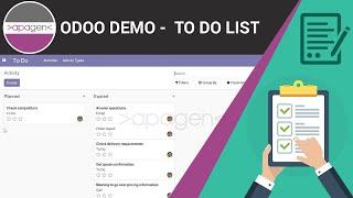 Odoo Demo - To Do List | Apagen Solutions Pvt. Ltd. (Odoo Service Provider)