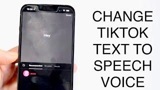 How To Change Text To Speech Voice On TikTok! (2023)