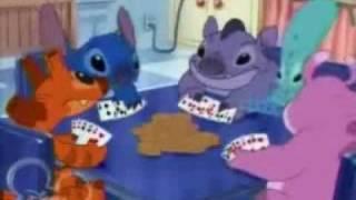 Stitch plays poker