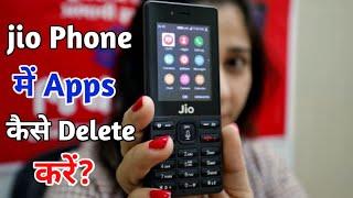 How to Delete Apps in jio Phone | in Hindi