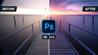 Adding EPIC Sunset Light with Adobe Photoshop | QE #313