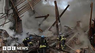 Ukraine city of Zaporizhzhia devastated by Russian rocket attacks - BBC News