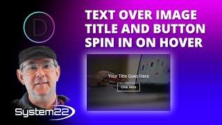 Divi Theme Text Over Image Title And Button Spin In On Hover 
