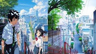 "Your Name" (Kimi no na wa) Places in real life 君の名は聖地