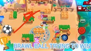 NOOBIE PLAYING BRAWL BALL!  IN BRAWL STARS