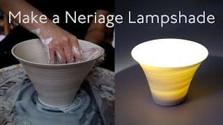 Making Neriage Pottery Lampshade | Dealing with Shrinkage of Porcelain Clay