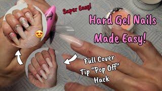 HARD BUILDER GEL NAILS! | USING FULL COVER TIPS AS DUAL FORMS? | VENALISA