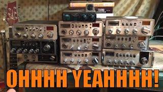 MASSIVE CB RADIO STOCKPILE Unboxing COBRA UNIDEN MIDLAND AND MORE