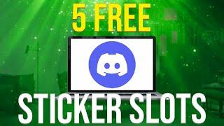 NEW! 5 Free Sticker Slots On Discord Server