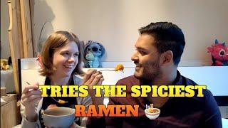 Europeans try the spiciest ramen in the world ️ - FAIL !