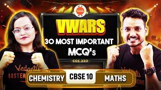 Vwars | 30 Most Important MCQs for Periodic Test | Chemical Reactions and Equations Vs Real Numbers