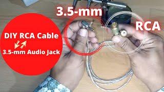 DIY RCA Cable to 3.5-mm Audio Jack