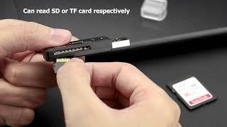 JJC CR-SDMSD1 Card Reader fits SD (SDHC/SDXC) and Micro SD (SDHC/SDXC) cards