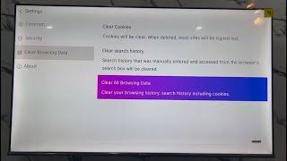 How to Clear All Browsing Data in Hisense Smart TV Browser