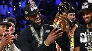 The Lakers FULL Trophy Presentation & LeBron MVP Speech 