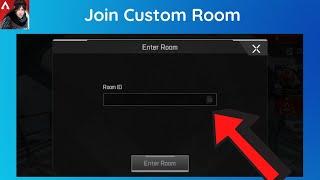 how To Join Custom Rooms In Apex legends mobile | How To Enter in Room APEX LEGENDS MOBILE