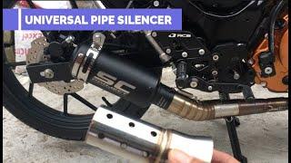 OPEN PIPE UNIVERSAL SILENCER | SC PROJECT OPEN PIPE | RAIDER 150 CARB | PALOMA | WAMPIPTI