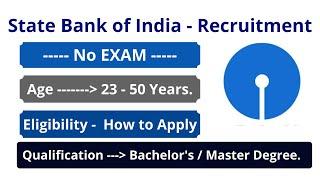 SBI Recruitment 2020 Apply Online | Latest SBI Vacancy | Latest Govt Jobs 2020