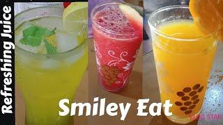 REFRESHING JUICE #mint, lemon, orange juice #Smiley Eat