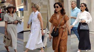 Wunderschöne Street mode Outfits! Entdecke die Trends für den Street stile Sommer . Leiser Luxus.