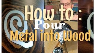 How to | Metal inlay in Wood #popularmmos #playbutton