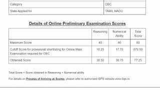 My RRB Clerk Prelims 2021 Score card | IBPS RRB | Tamil Nadu | DR Bankers