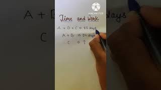 Time and Work | Easy Trick | #ssccgl #time #work #maths #aptitude