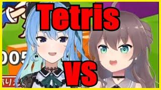 Suisei Destroyed Matsuri In Tetris 1V1 Battle【Hololive | Eng Sub】