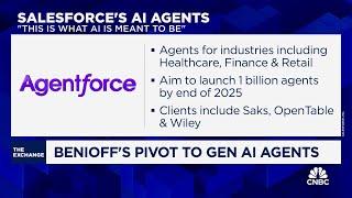 Salesforce CEO Marc Benioff touts company's pivot to AI agents