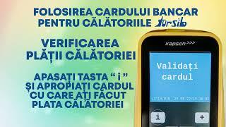 Achiziționarea titlurilor de călătorie Tursib cu cardul bancar | APARATELE CONTACTLESS