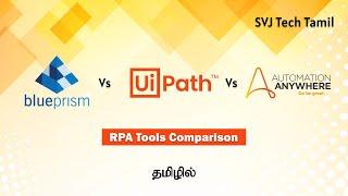 Blue Prism vs UiPath vs Automation Anywhere | RPA Tools Comparison in Tamil