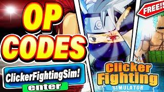 ALL NEW *SECRET CODES* IN ROBLOX CLICKER FIGHTING SIMULATOR (in roblox Clicker Fighting Simulator )